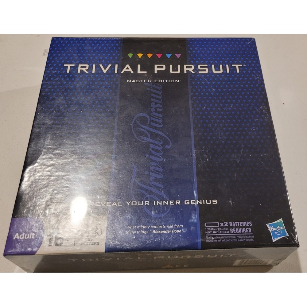 New/Sealed Hasbro Trivial Pursuit Master Edition Board Game Electronic Timer